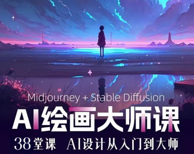 AI进化社2023年MJ&Stable diffusion绘画课【画质不错只有视频】-课神