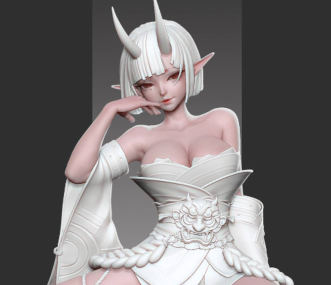 zbrush和服二次元角色案例教学【画质高清只有视频】-北少网创