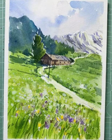 戈雅30老师水彩风景五合一基础+入门+进阶+创作+写生【画质不错有课件】-北少网创